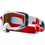маска Moto Cross Enduro Just1 Iris 2.0 Racer Black Red White Red Mirror Lens