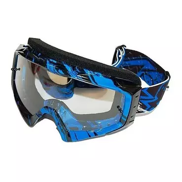 маска Moto Cross Enduro One Racing Splash Blue Black