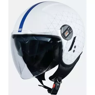 Origine Alpha Grid White Jet Motorcycle Мотошлем