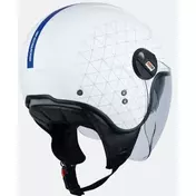 Origine Alpha Grid White Jet Motorcycle Мотошлем