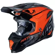 Motocross Enduro Мотошлем Just1 J40 Shooter Camo Orange Black