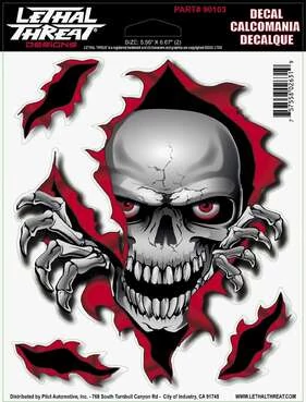 Наклейка Peek A Boo Skull