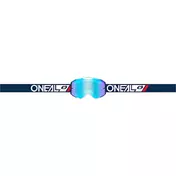 Motocross Enduro маска Oneal B-55 CRAM Black White Lens Radium Blue