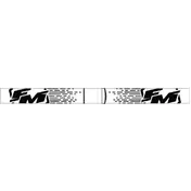 Moto Cross Enduro Fm Racing ROBIN Mask White