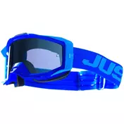 Just1 Iris 2.0 Cross Enduro Motorcycle Mask маска Blue Logo Blue Mirror Lens