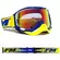 маска Moto Cross Enduro Racing FM SNAKE Yellow Blue