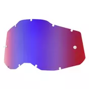 100% Red Blue Mirror Lens for Accuri 2 / Racecraft 2 / Strata 2 Masks