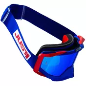маска Moto Cross Enduro Just1 Iris 2.0 комбинезон Blue Red White Blue Mirror Lens