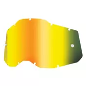 100% Gold Mirror Lens for Accuri 2 / Racecraft 2 / Strata 2 Masks