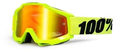 Мотоочки 100% Accuri Yellow Mirror Red Lens