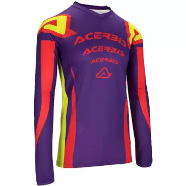 ACERBIS MX J-TRACK NASCAR Motocross Enduro Jersey Purple Red