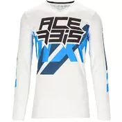 Moto Cross Enduro Mtb Acrebis X- Flex Three White Blue Jersey