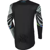 Moto Cross Enduro Jersey Oneal MAYHEM Youth Jersey WILD V.23 Black Gray