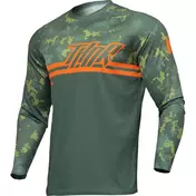 Moto Cross Enduro Jersey THOR JERSEY SECTOR DIGI Green/Camouflage