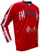Motorcycle Mesh Cross Enduro FM Racing Vintage X24 Red White Campus