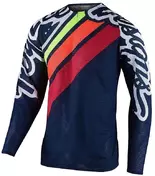 Troy Lee Design SE Pro Air SECA 2.0 Navy Orange Cross Enduro Jersey