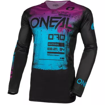 Oneal MAYHEM SCARZ Moto Cross Enduro MTB Jersey Black/Blue