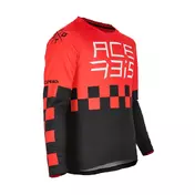 Cross Enduro Motorcycle Jersey Acerbis Mx One J-Kid Red Black