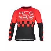 Cross Enduro Motorcycle Jersey Acerbis Mx One J-Kid Red Black