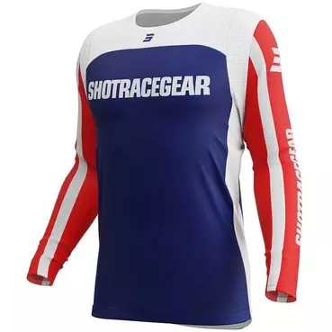Moto Cross Enduro Jersey Shot CONTACT MYTHIC Blue Red