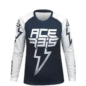 J-KID BLIZZARD Blue White Children's Motocross Enduro Jersey