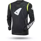 Ufo Deep Space Cross Enduro Motorcycle Jersey Black Yellow Fluo