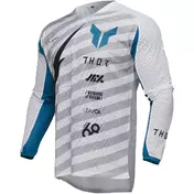 Thor LAUNCHMODE RAID VENTED Grey White Motocross Jersey