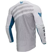 Thor LAUNCHMODE RAID VENTED Grey White Motocross Jersey