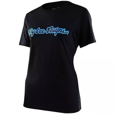 SIGNATURE Women's футболка Troy Lee Designs Black Blue