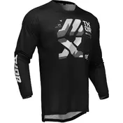 Thor LAUNCHMODE BRAVE Black Grey Cross Enduro Motorcycle Jersey