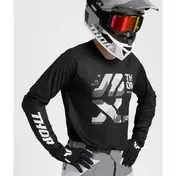 Thor LAUNCHMODE BRAVE Black Grey Cross Enduro Motorcycle Jersey