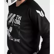 Thor LAUNCHMODE BRAVE Black Grey Cross Enduro Motorcycle Jersey