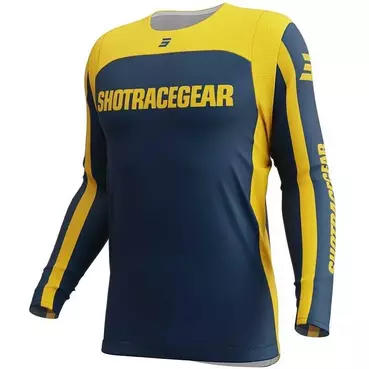 Moto Cross Enduro Jersey Shot CONTACT MYTHIC Blue Yellow