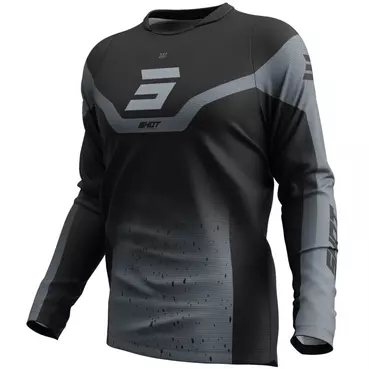 Moto Cross Enduro Jersey Shot DEVO BLAST Black Grey