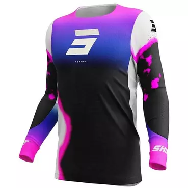 Moto Cross Enduro Jersey Shot AEROLITE ASTRAL Blue Pink
