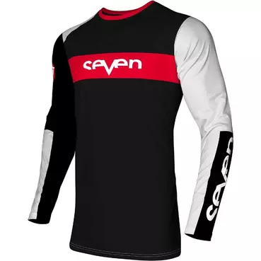 SEVEN MX VOX 25.1 FRACTURE Black White Motocross Jersey