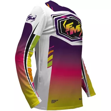 Moto Cross Fm Racing DOMINATOR White Jersey