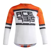 Moto Cross Enduro Jersey Acerbis Vented Helios Orange White