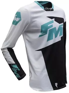 Cross Enduro Fm racing jersey X26 EXAGON 007 Turquoise White
