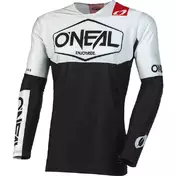 Moto Cross Enduro Jersey Oneal MAYHEM Youth Jersey HEXX V.23 Black White
