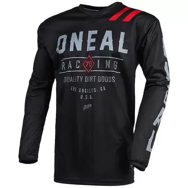 Moto Cross Enduro Jersey Oneal Element Jersey Dirt Black Gray
