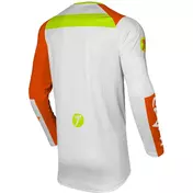 SEVEN MX VOX 25.1 FRACTURE Motocross Jersey White Orange Fluo