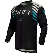 Thor LAUNCHMODE ZONE Moto Cross Jersey Black White