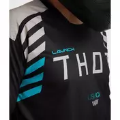 Thor LAUNCHMODE ZONE Moto Cross Jersey Black White