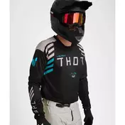 Thor LAUNCHMODE ZONE Moto Cross Jersey Black White