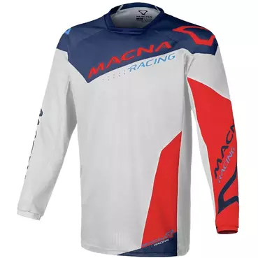 Macna Backyard-1 Motocross Jerseys Grey Blue Red