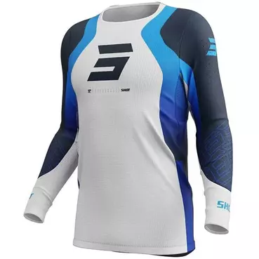Moto Cross Enduro Jersey Shot AEROLITE ULTRA Blue White