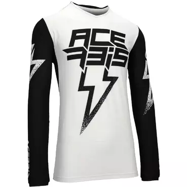 ACERBIS X-FLEX BLIZZARD Motocross Enduro Jersey White Black
