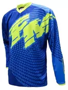Cross Enduro Motorcycle Jersey Fm Racing X26 POWER 002 Blue Yellow Fluo