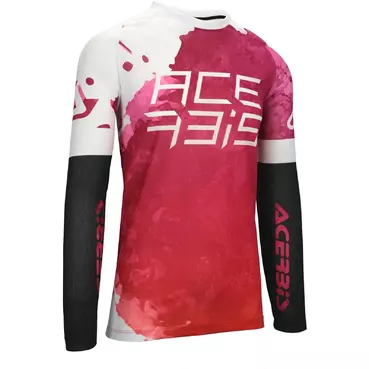 ACERBIS J-WINDY VENT WATERMARK Motocross Enduro Jersey Purple White